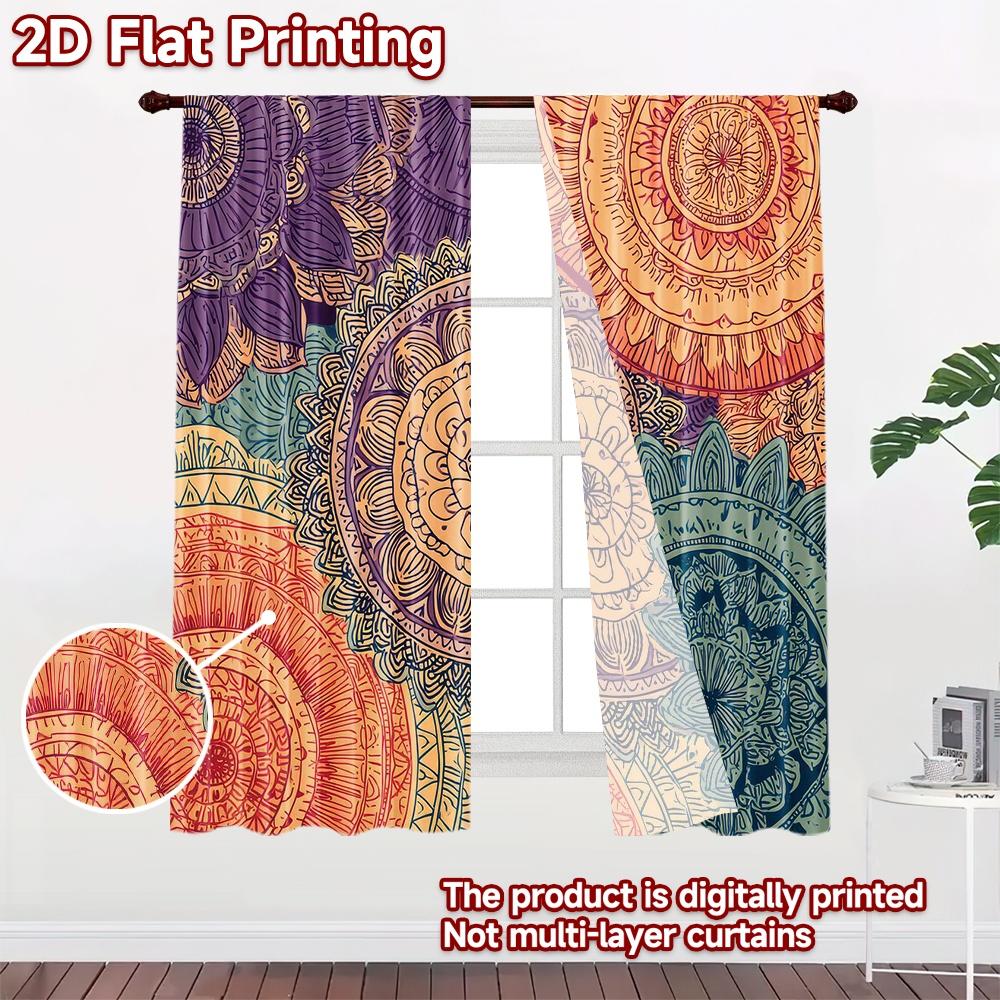 2D flat Photography Backdrop Background cloth Colorful Circular Design 100% Polyester Anniversary for Bedroom decorations