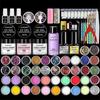 Acrylic powder Set Nail Kit 3 Colors Carving Nail Art Gel For Extension Manicure Tools Set