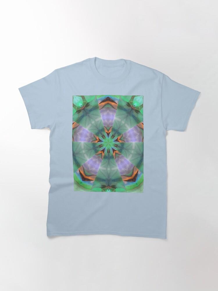 Pentangle Pastel Shades Multicolored Kaleidoscope Pentangle Pattern 6 Classic T-Shirt
