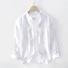 Men's Stand Collar Cotton Linen Shirt