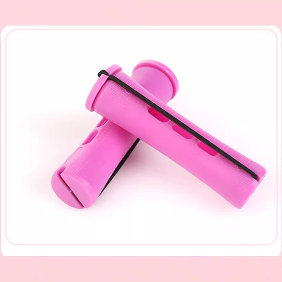 Cold Perm Rods with Caps for Hair Curling – Salon-Grade Plastic Curlers with Rubber Bands