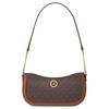 Leida Classic Print Zipper Closure Coated Canvas And Polyester Blend PU Clutch Bag Women Handbags Brown 35S4G9GU5B-200