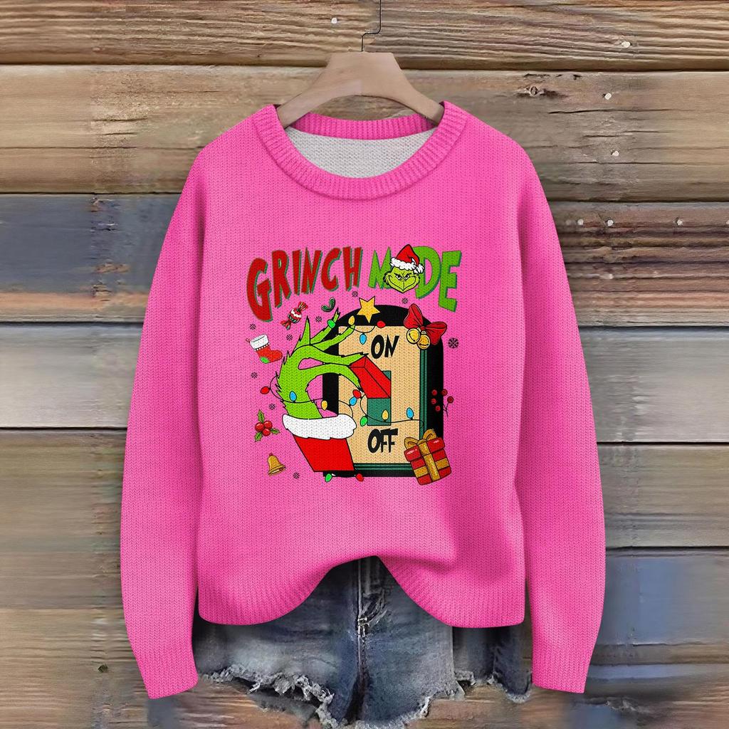 Women's Fashion Casual Long Sleeve Neck Sweater Pullover Top
