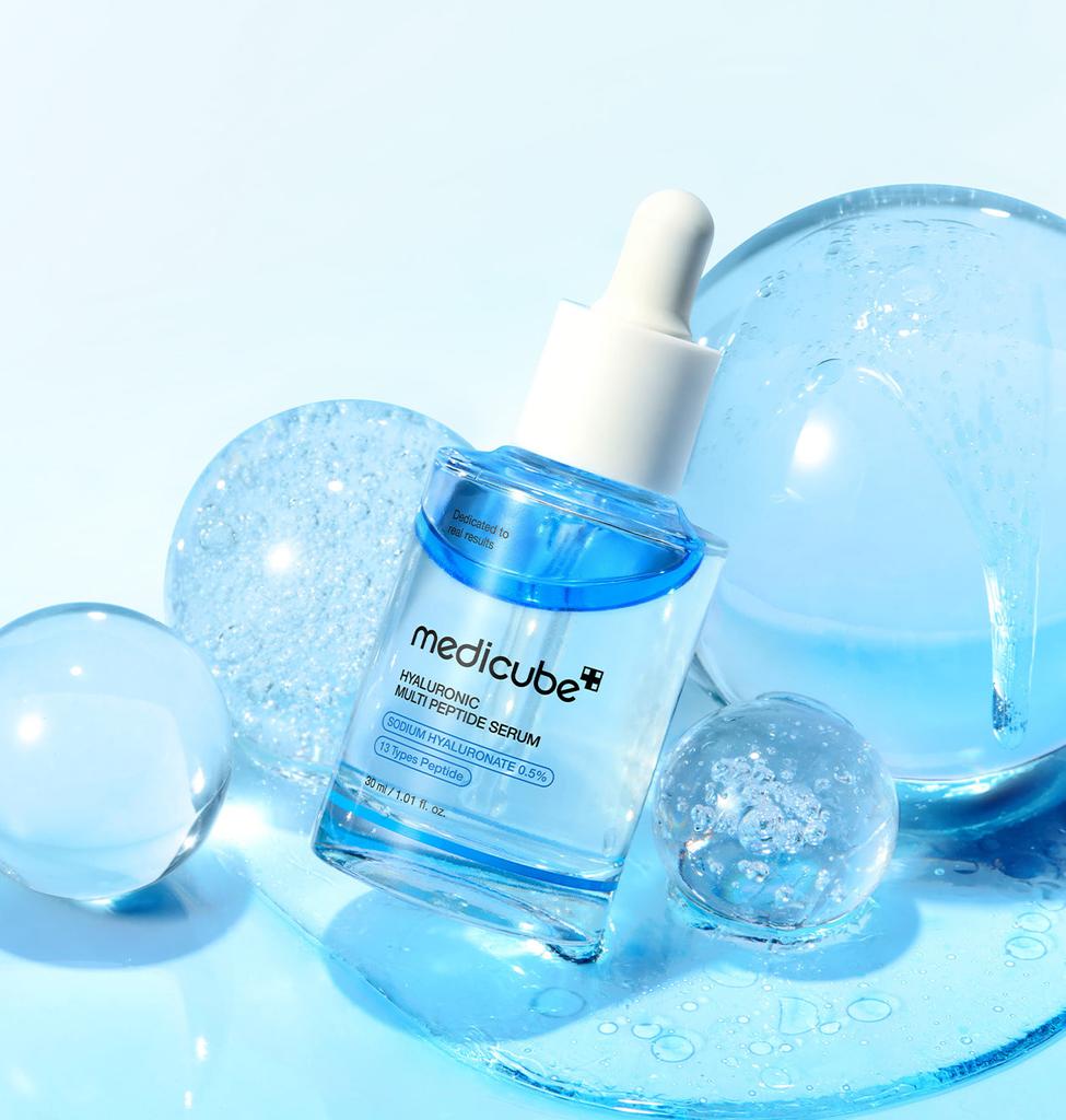 Medicube Hyaluronic Multi Peptide Moisture Ampoule 30ml - Hydration Firming Anti Aging Peptide, Korean