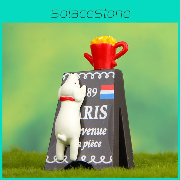 Harz Hund Kriechend Werbetafeln Ornament Zum Eintopfen Und Für Landschaftsgestaltung