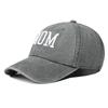 Washed Cotton Baseball Cap DAD MOM Embroidery Baseball Hats Fashion Sunscreen Hats  For Man Women