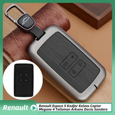Renault Koleos Kadjar Clio Captur Megane Talisman Espace Zoe Scenic 4 Arkana Dacia Sandero metāla auto tālvadības pults atslēgas maciņš vāciņš fob