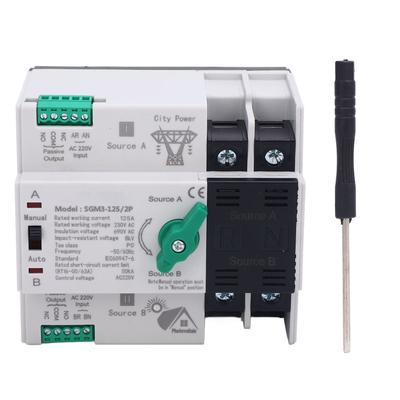 Double Power Automatic Transfer Switch 125A 2P Millisecond Switching Double Power Generator