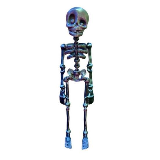 1/6Pcs Poseable Skeleton Refrigerator Magnet Halloween 3D Movable Joints Skeleton Articulated Skeleton Magnetic Fridge Decoration Ornament