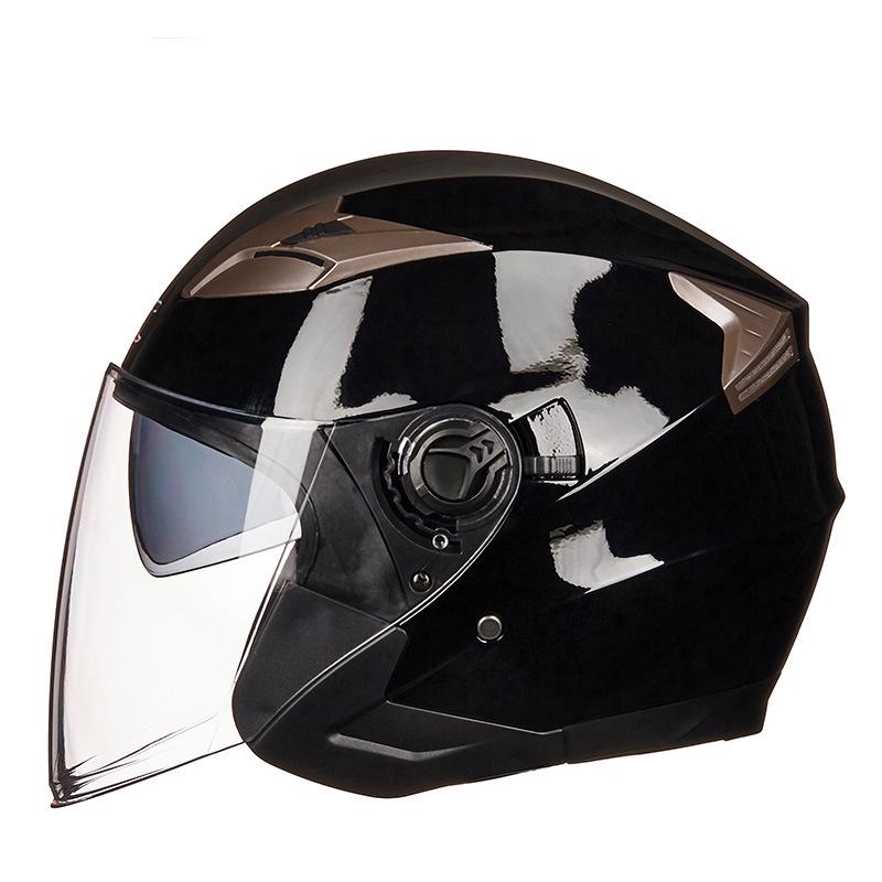 GXT708 Electric Scooter Helmet with Double Visor for Men & Women - All-Season Safety Half Helmet