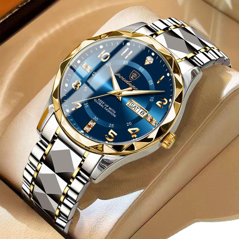 New Men's Watch Luxury Waterproof Luminous Quartz Watch