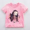 Kamado Nezuko Kochou Shinobu T Shirt for Girl Anime Demon Slayer Children Clothes Kids Short Sleeve Tees Summer Toddler  Tops