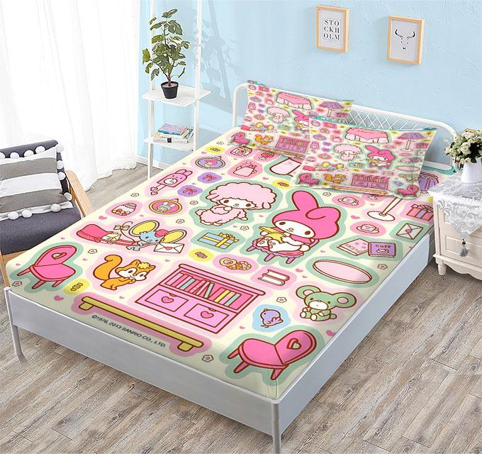 Kompleksowy Polerowany Materac, Nowy Rodzinny Uroczy Kreskówkowy Zestaw Trzyczęściowy Materac Dziecięcy