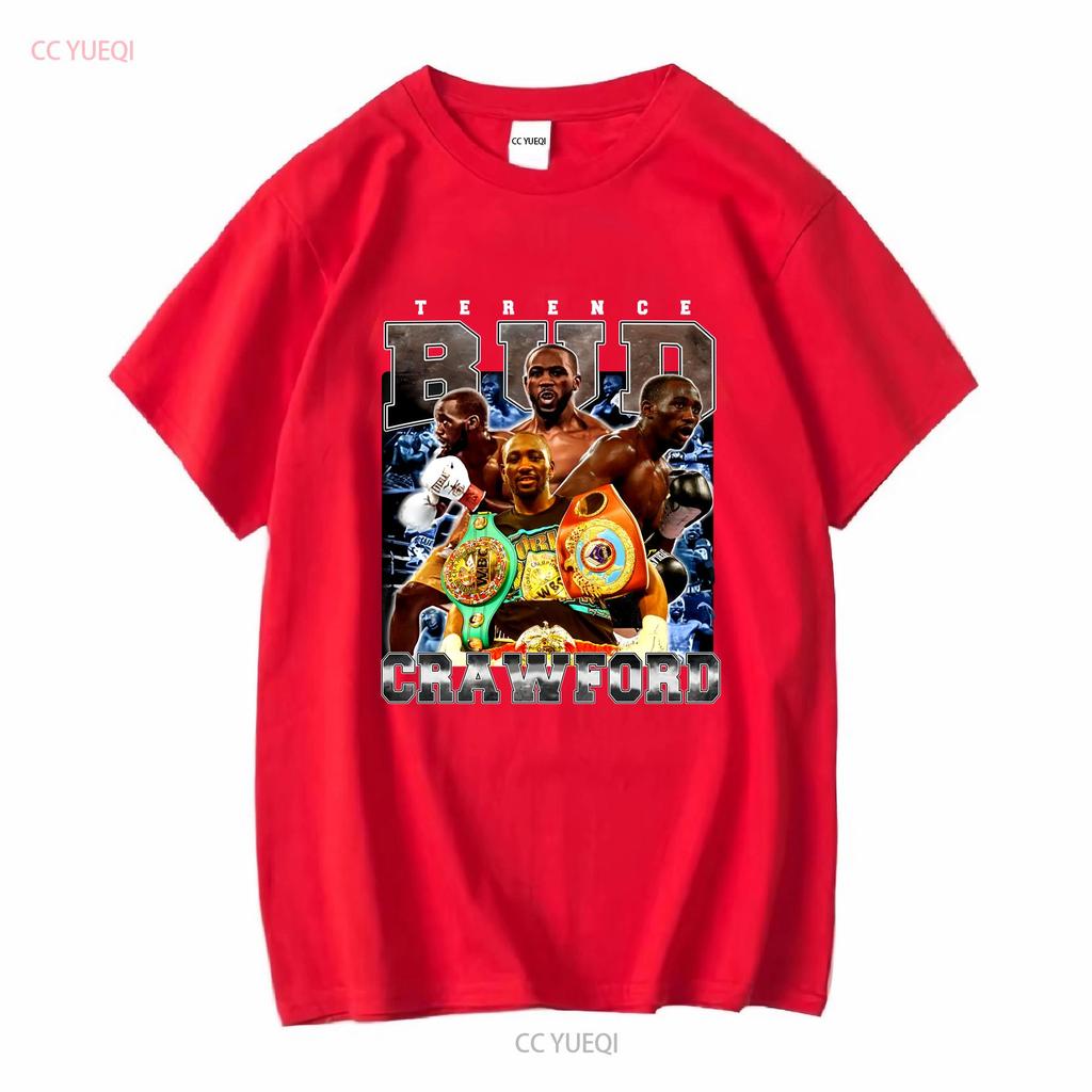 Terence Crawford T Shirt SweaT American Professional Vintage Washed Homme Fashion Soft Comfortable Streetwear Casual