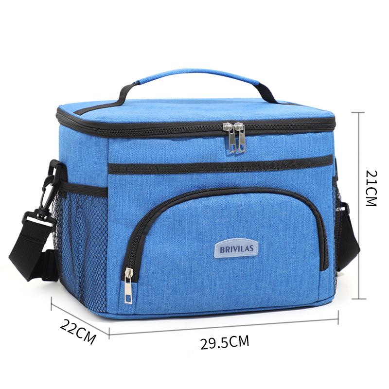 Cationic Large Insulated Picnic Bag – Waterproof Single Shoulder & Handheld Lunch Bag
