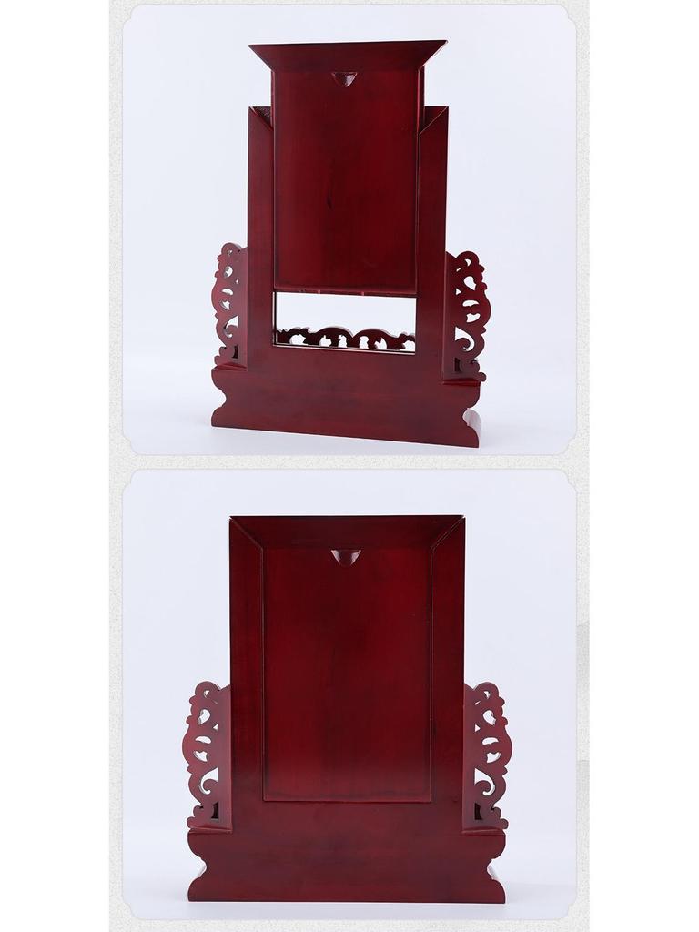 Solid Wood Ancestor Spirit Tablet for Home or Temple Engraving