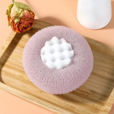 1/2/3/4Pcs Massage Shower Ball Super Soft Sunflower Suction Cup Bath Ball Exfoliating Bath Sponge Cleaning Brush