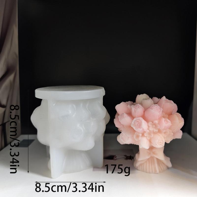 Flower Bouquet Silicone Molds for Making Candle Soap Epoxy Resin Multipurpose Silicone Mould for Wedding Decoration