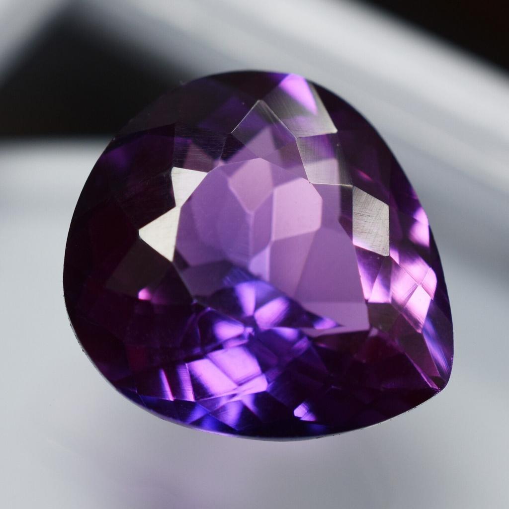 Natural Purple Tanzanite Loose Gemstone 5.25 Ct Pear for Jewelry Making and Gem Collections