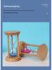Seven-Color Sand Solid Wood 30-Minute Drop-Proof Hourglass Timer for Kids: Study & Gift