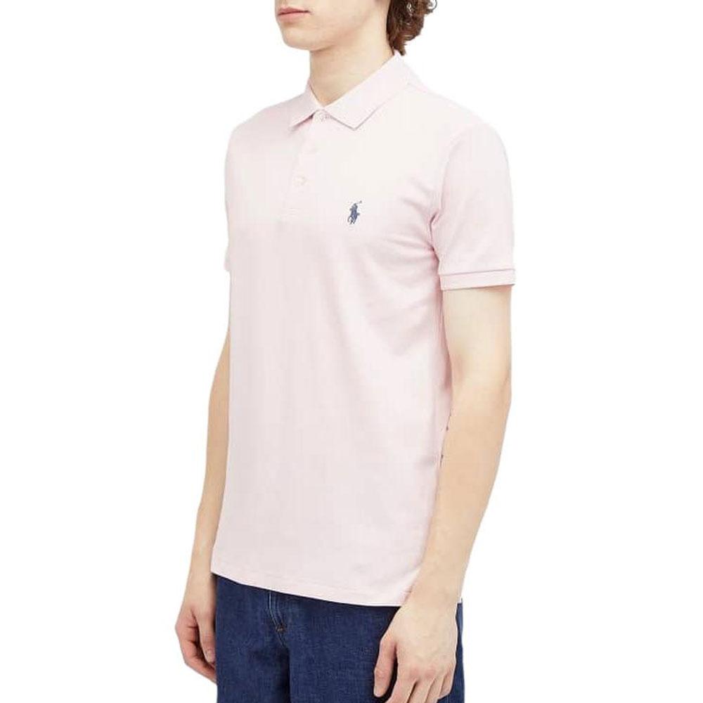 Polo Ralph Lauren Logo Ricamato Manica Corta Polo Uomo top Rosa 710941439-005