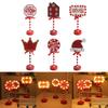 LED Santa Stop Here Sign Lamps Outdoor Christmas Standing Decorative Lights Festive Christmas Decor for Home or Office