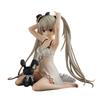 Game Anime Kasugano Sora action figures sitting pose Kasugano Sora figurine pajamas PVC model desk decoration birthday gift 14CM