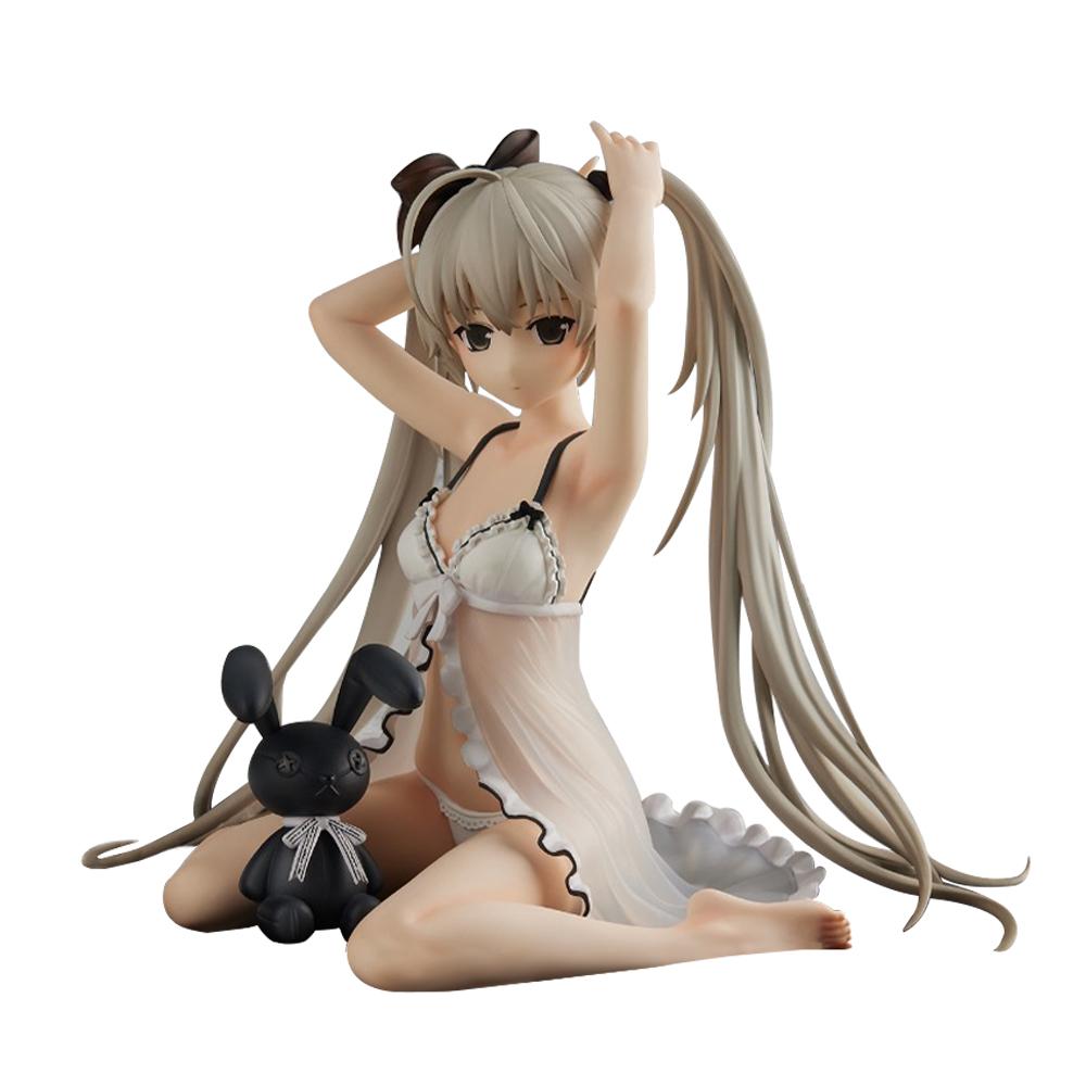 Game Anime Kasugano Sora action figures sitting pose Kasugano Sora figurine pajamas PVC model desk decoration birthday gift 14CM