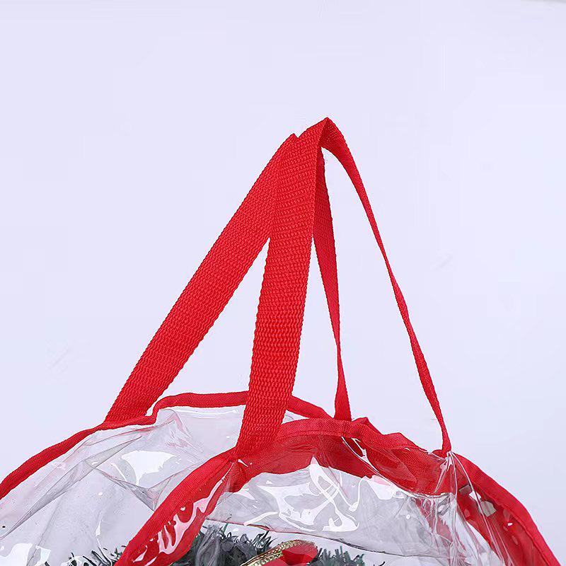 PVC Transparent Christmas Wreath Storage Bag