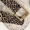 Youth Fashion Belt Elegant Leopards Belt Trendy Animal Print Soft Waistband for Lasting Use Fashionable Attires