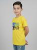 MONTE CARLO Boy Regular Fit Yellow-Sky Tshirt