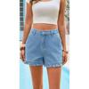 VIONA Retro Damen Freizeit-Jeansshorts, Sommer Neue Modische Vielseitige High-Waist-Shorts