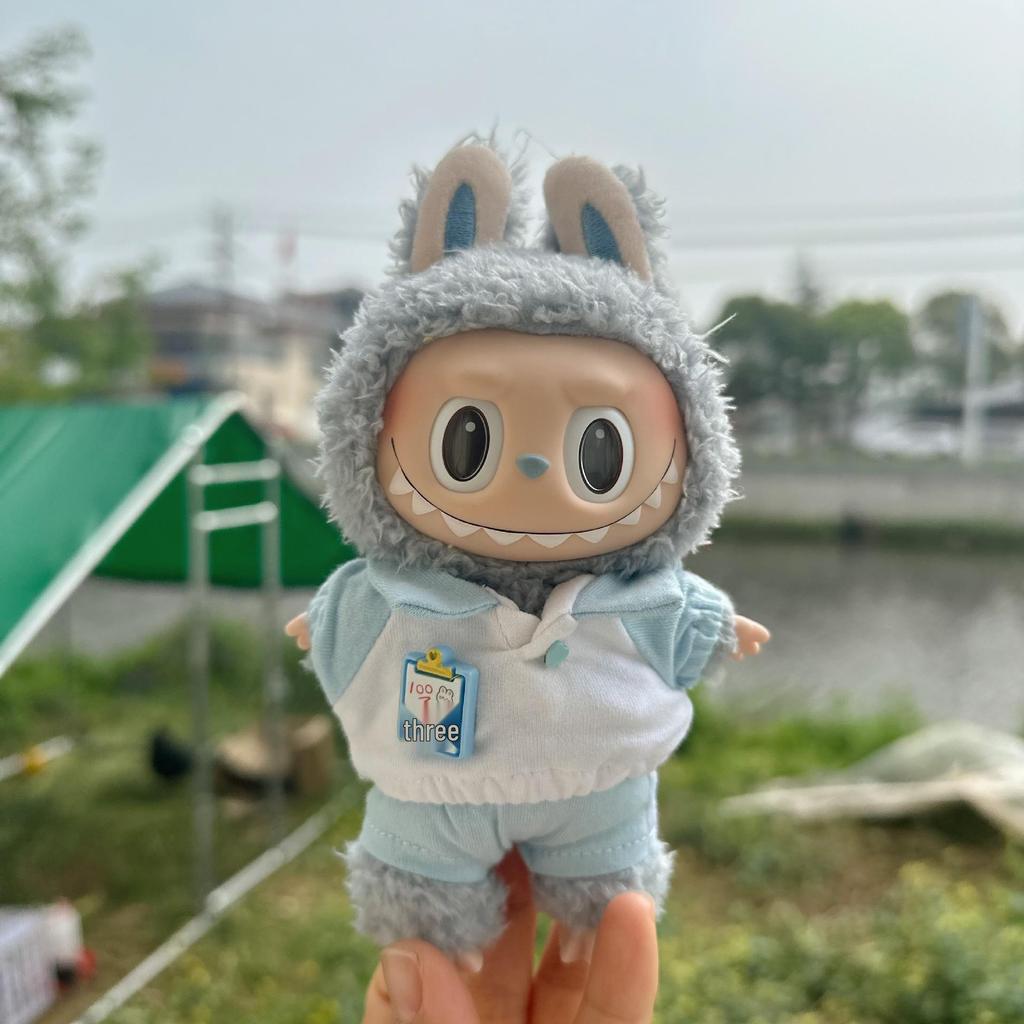 17cm La Boo Boo Blind Box Dinosaur & Shark Keychain In Cute Bee Costume