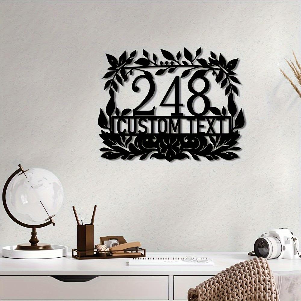 Metal Wall Art Sign Rustic Home Entrance Decor Door Sculpture New Home Gift
