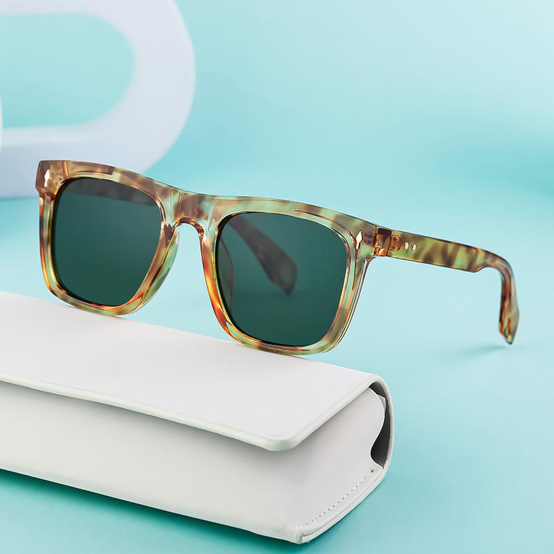 JYL TS Men's Retro Square - Outdoor UV-Protective Trendy Sunglasses ZS-98134