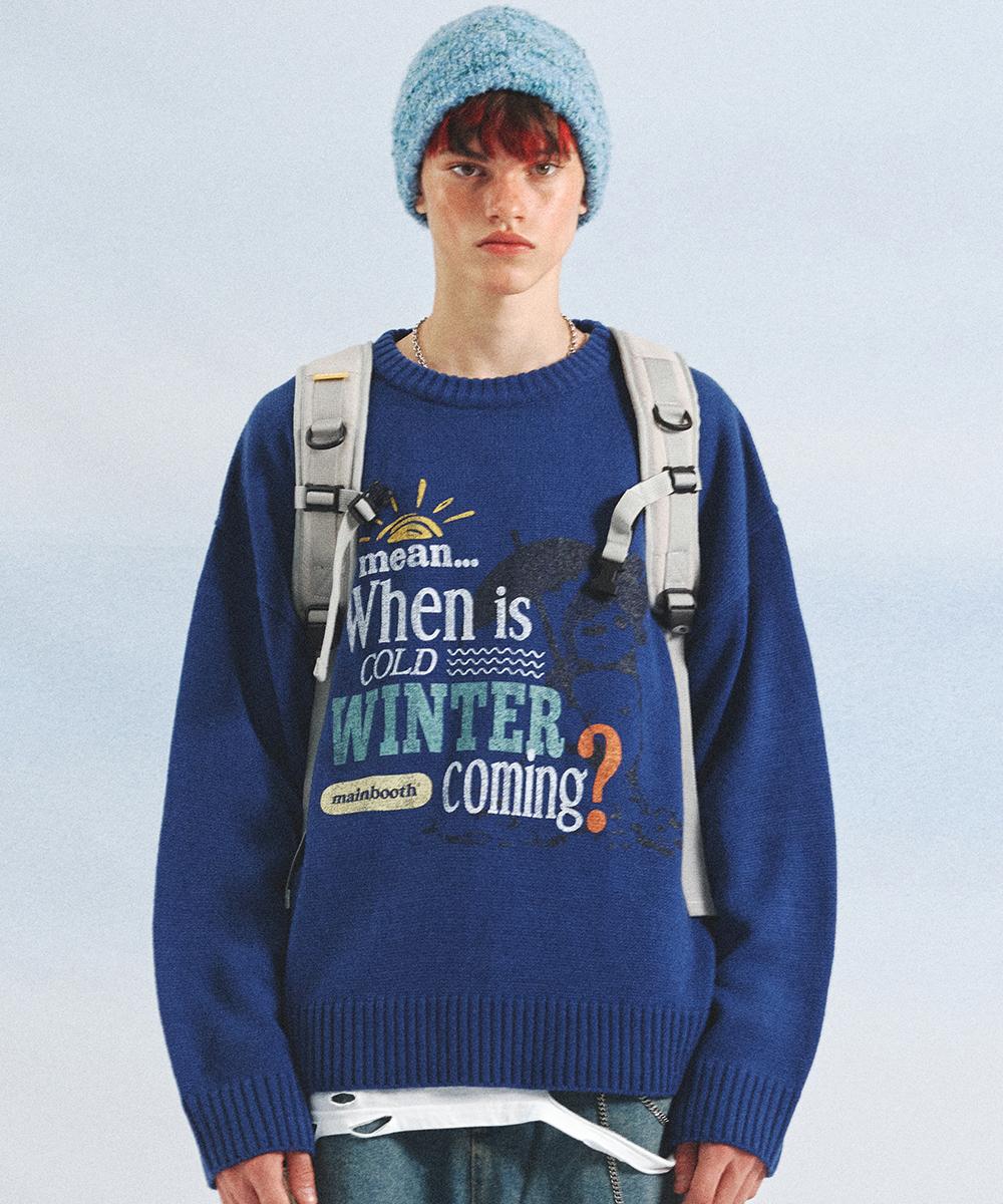 Main Booth Melting Sweater(Deep Blue) Deep Blue/Size 3