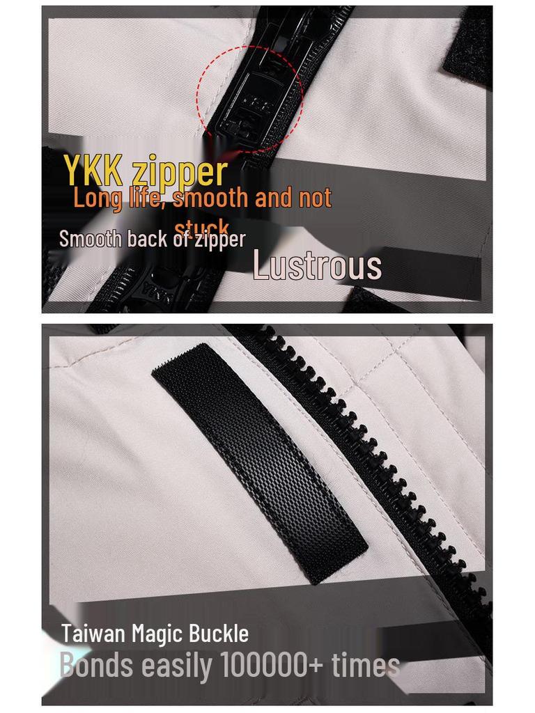 Herren Canada Goose Mittellanger Daunenparka 2025 - Neuer Winterstil, Verdickter Windbreaker Arbeitskleidung