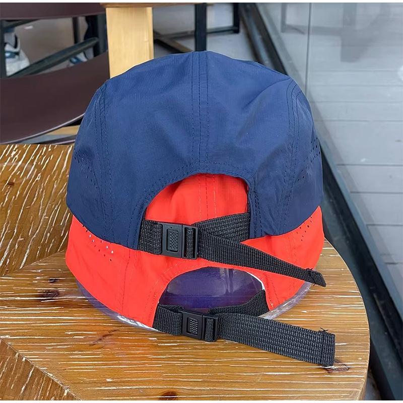 American Retro Color-blocked Quick-drying Hat Unisex Summer Lightweight and Breathable Peaked Cap Outdoor Sunshade Baseball Caps