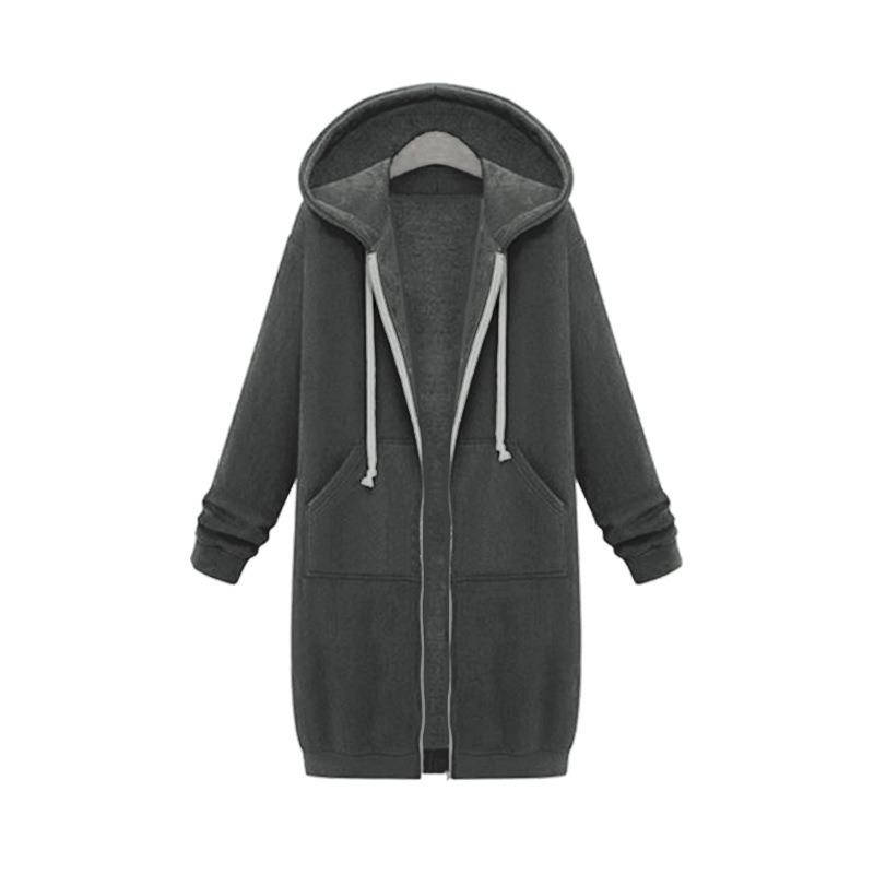 Women's Longline Hooded Sweatshirt Long Sleeve Tunic Top Casual Pullover for Fall Winter Comfortable Loungewear