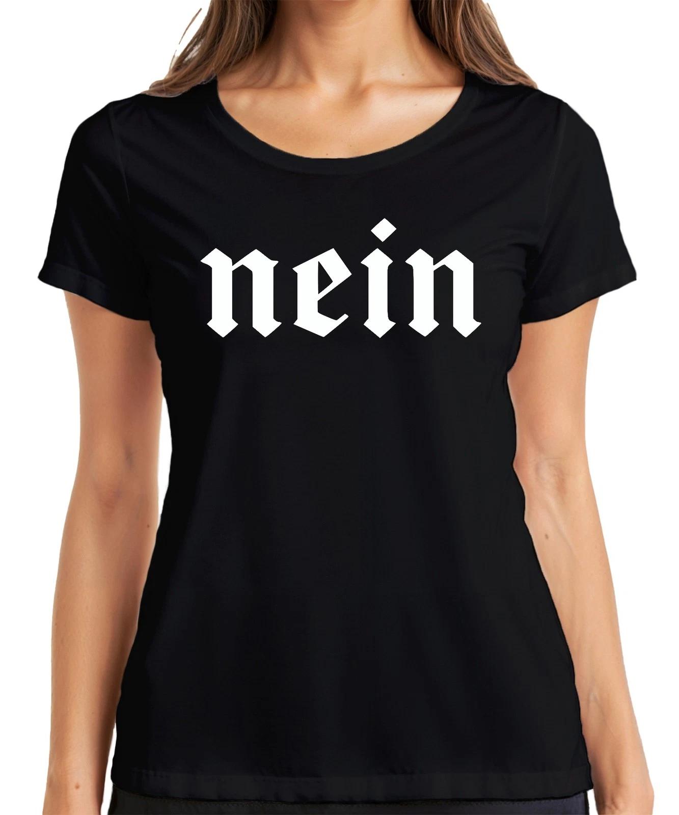 mein altdeutsch Schriftzug Fraktur Blackletter Gothic Vintage Damen T-Shirt XS