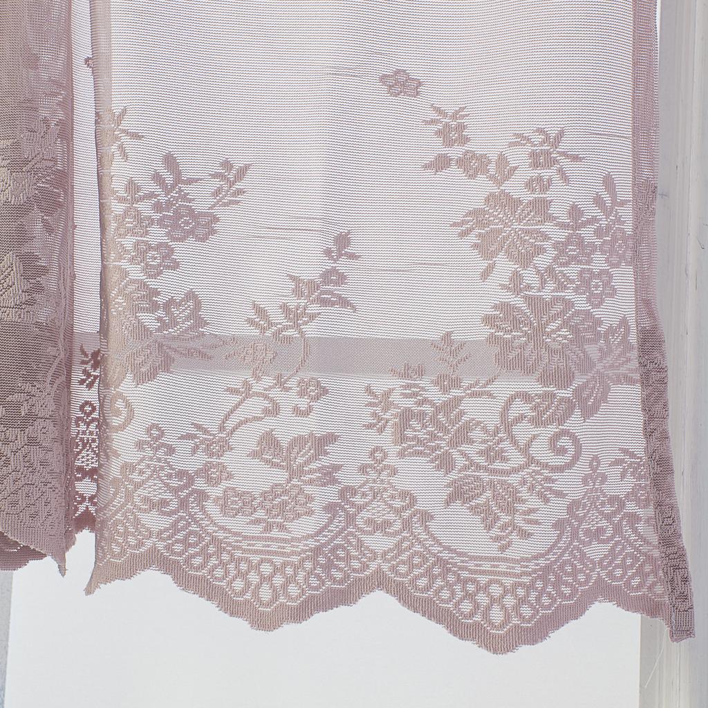 Tier And Valance Curtain 3 Pieces Embroidered Kitchen Curtains