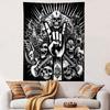 "Rock and Skull Illustration Tapestry" Patterned Tapestry Home Decor, Suitable for Bedroom and Living Room, Gift