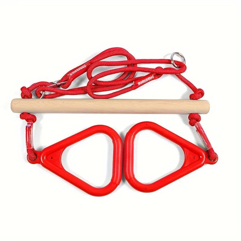 

Children s Crossbar Hanging Ring Toys Adjustable Indoor Outdoor Backyard Playground Kindergarten Early Education Exercise Toy красный