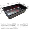 TLXT Stackable Nano Black 304 Stainless Steel Sink Drain Basket Set