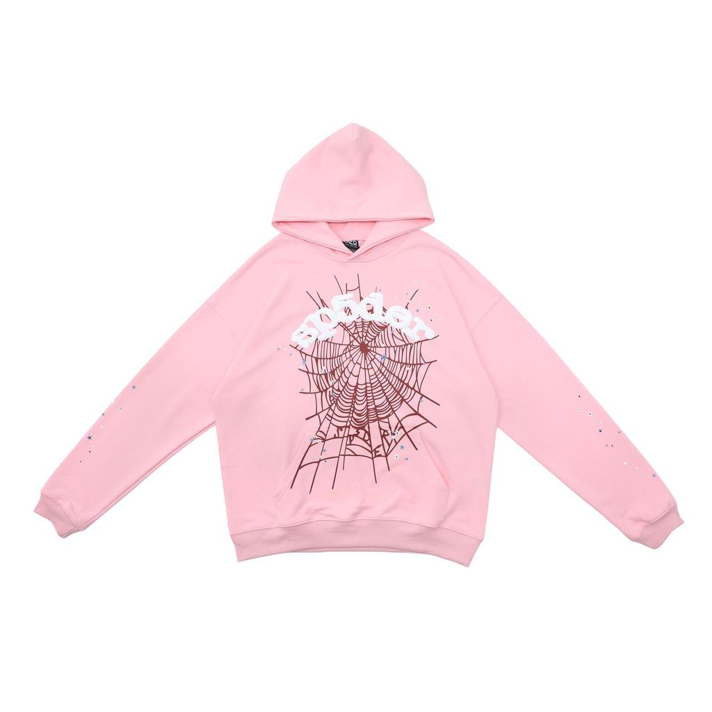Sp5der Unisex High-Quality American Style Spider Web Hoodie Set