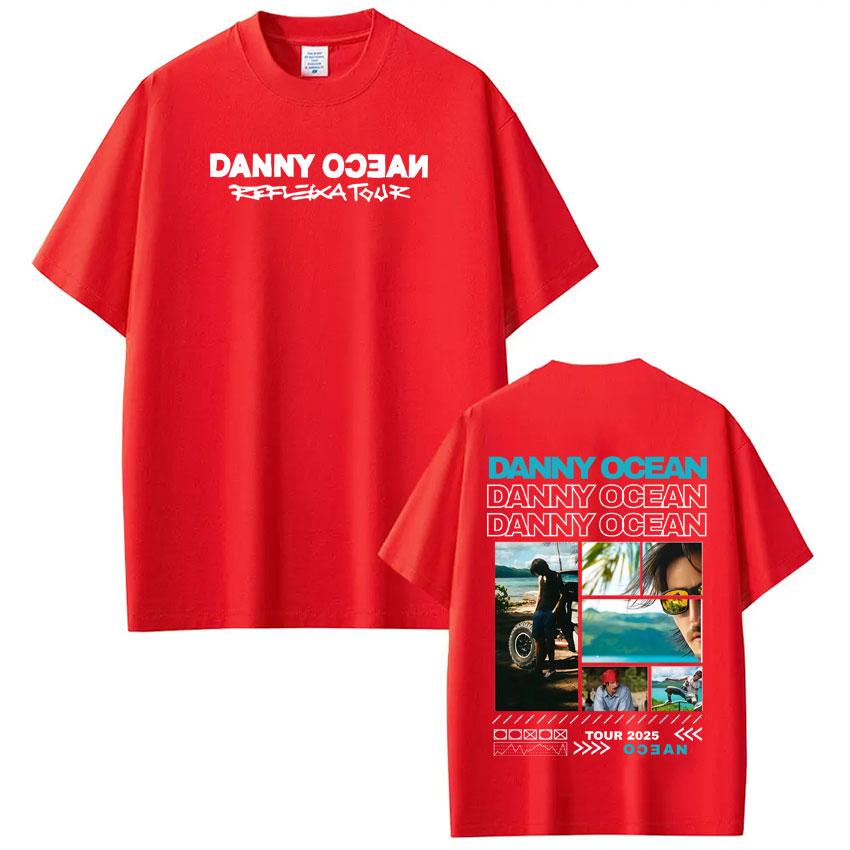 Rapper Danny Ocean Reflexa Tour 2025 Graphic tees men women Clothing Harajuku Hip Hop Tshirt Cotton Casual Short Sleeve TShirt S