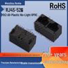 RJ45 Original Network Connector - 52 Models, All-Plastic, No Light, 1X2 8P8C Socket (Female)