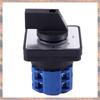 2025 Trend 6X 8 Terminals 5 Positions Master Control Rotary Cam Switch 20A Black+Blue