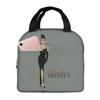 Cute Audrey Hepburn Insulated Lunch Bag for Women Office Cooler Thermal Food Box Tote Portable Lunch Boxes Container