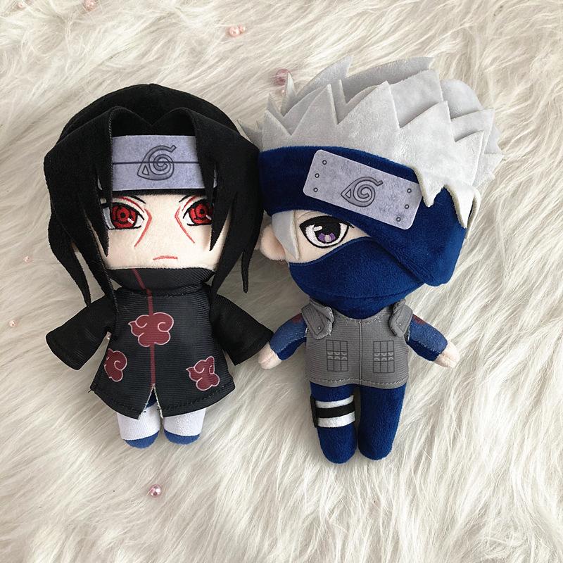Cartoon Animation Anime naruto Plush Dolls Uchiha Itachi Hatake Kakashi Cartoon Cute Stuffed Toy for Children Boys Girls